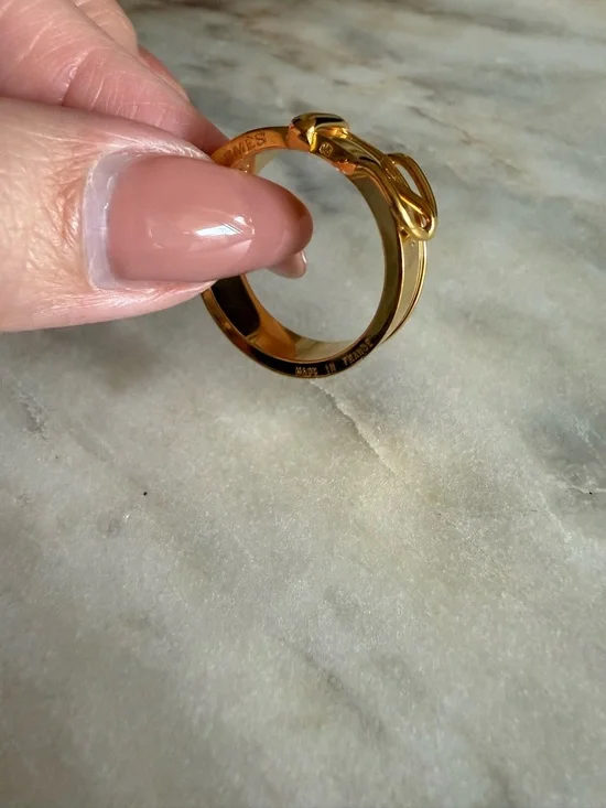 HERMES Belt Buckle Scarf Ring - Picture 7 of 7